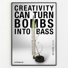 Load image into Gallery viewer, RESISTRUMENTS * / Vol. 6 * "Bombs into Bass" Support Poster
