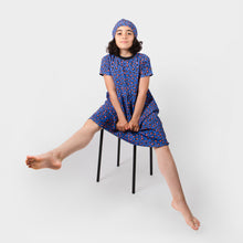 Lade das Bild in den Galerie-Viewer, BIO Beanie BLUE/ORANGE - Morro do Papagaio
